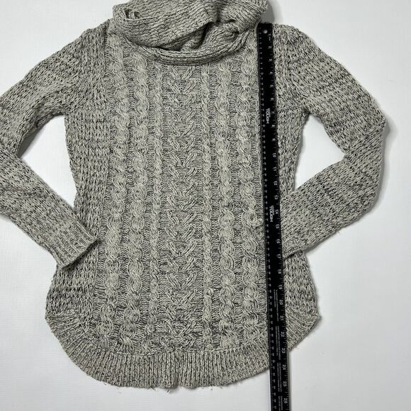 RD Style Women's L/S Harriette Cowl Neck Sweater Small Off-White Black - Picture 8 of 8